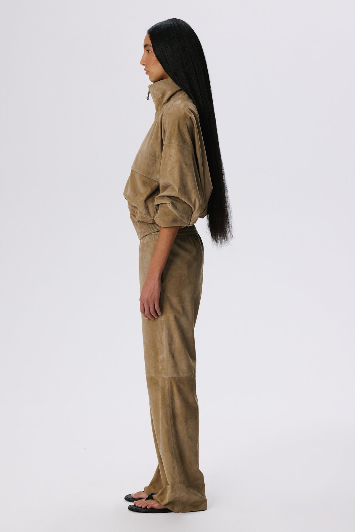 The Permanent Lounge Pants | Metis Suede – British Khaki