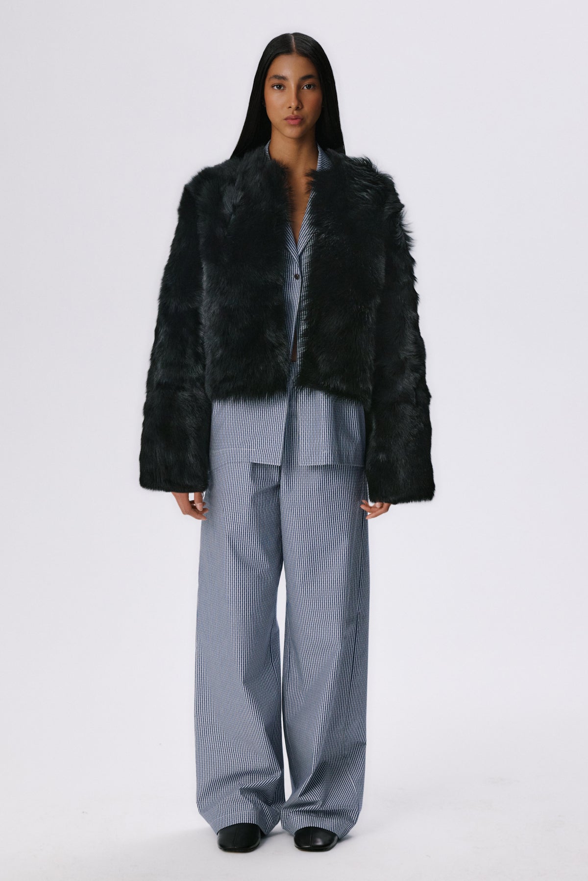 Baby Icon Shearling Jacket | Toscana Shearling – Black