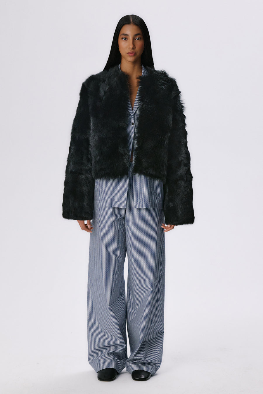 Baby Icon Shearling Jacket | Toscana Shearling – Black