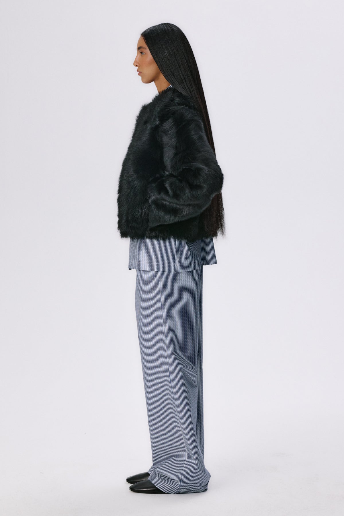 Baby Icon Shearling Jacket | Toscana Shearling – Black