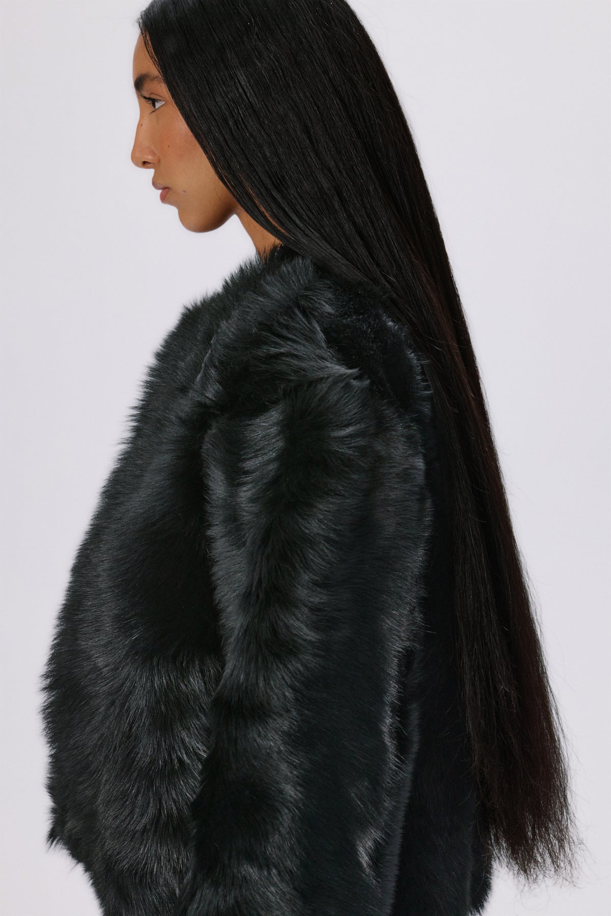Baby Icon Shearling Jacket | Toscana Shearling – Black