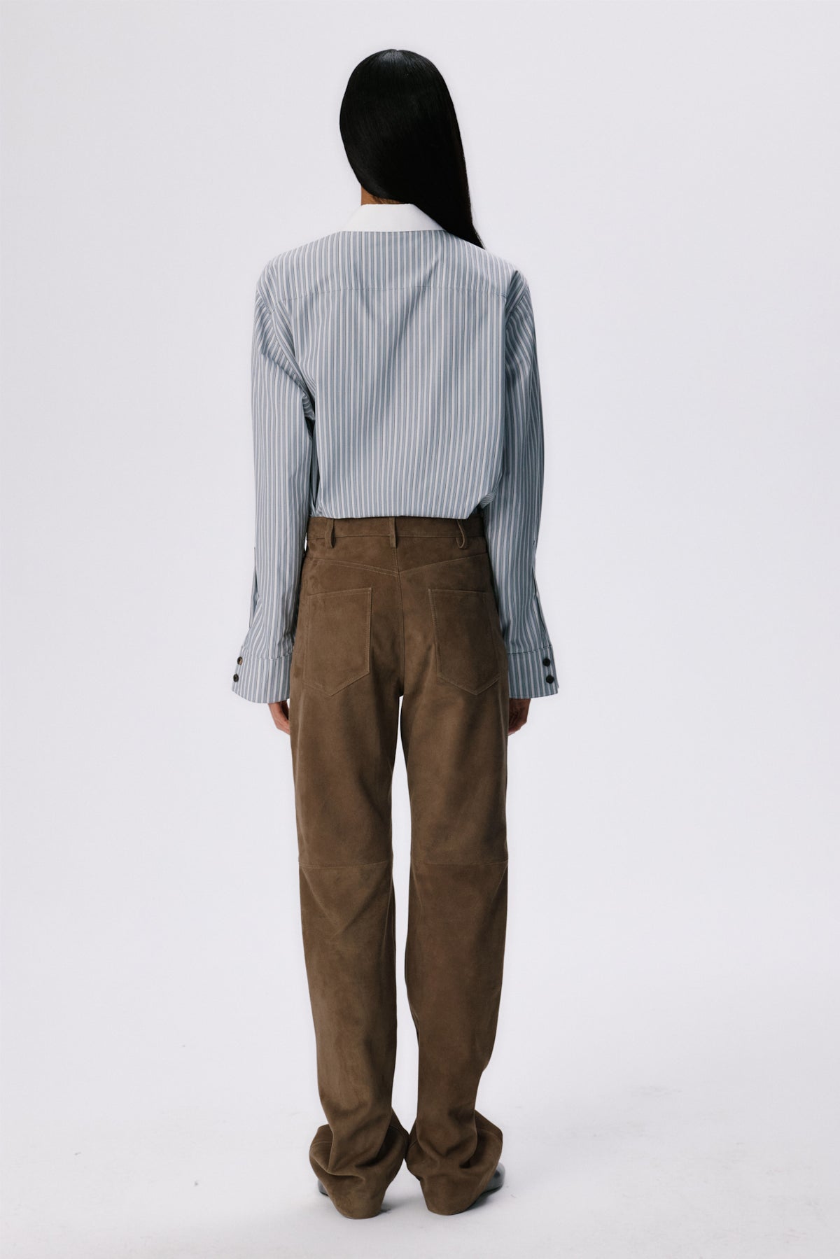 5 Pocket Straight Pants | Suede – Tobacco