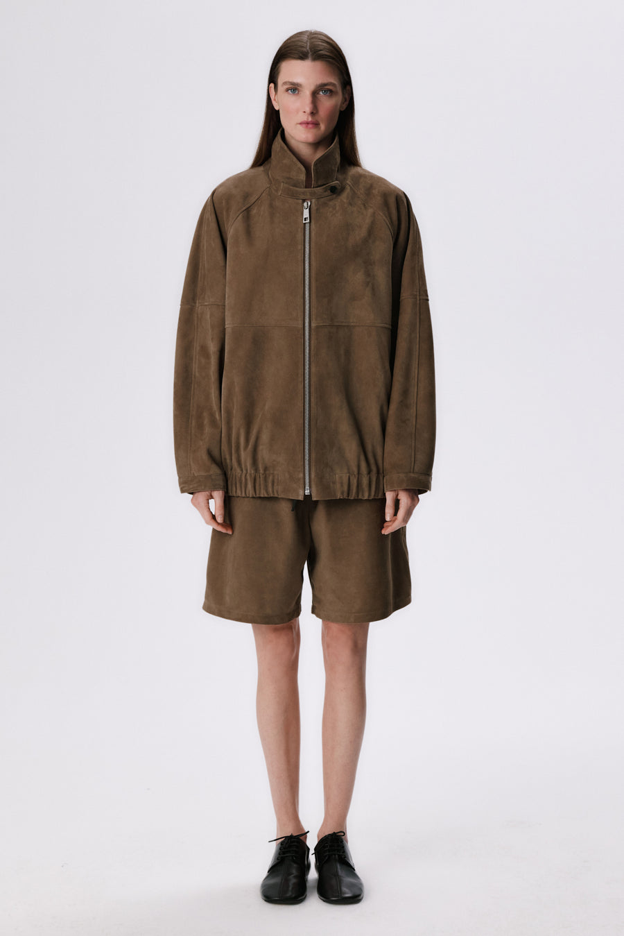 Pull-On Lounge Shorts | Suede – Tobacco