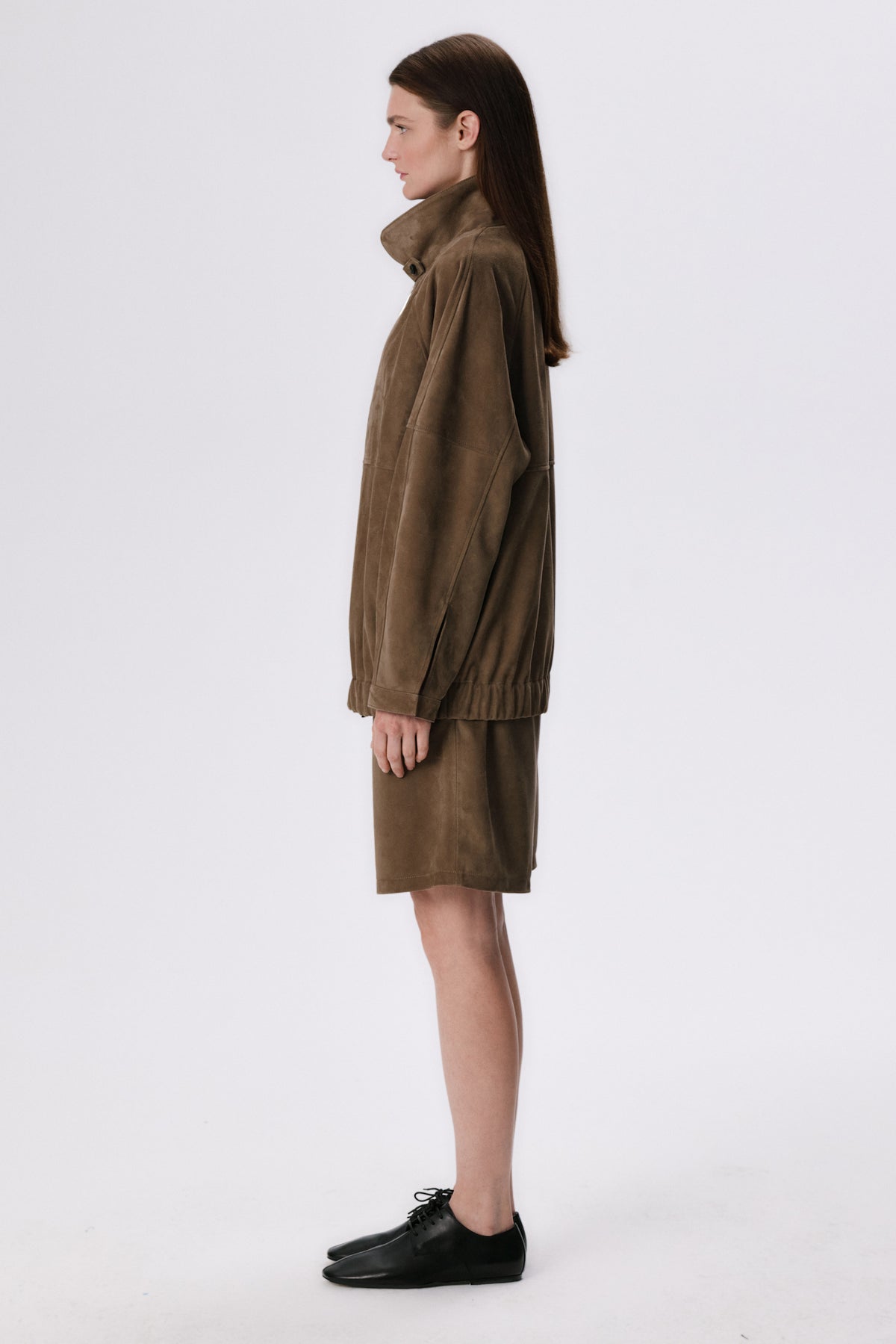 Pull-On Lounge Shorts | Suede – Tobacco