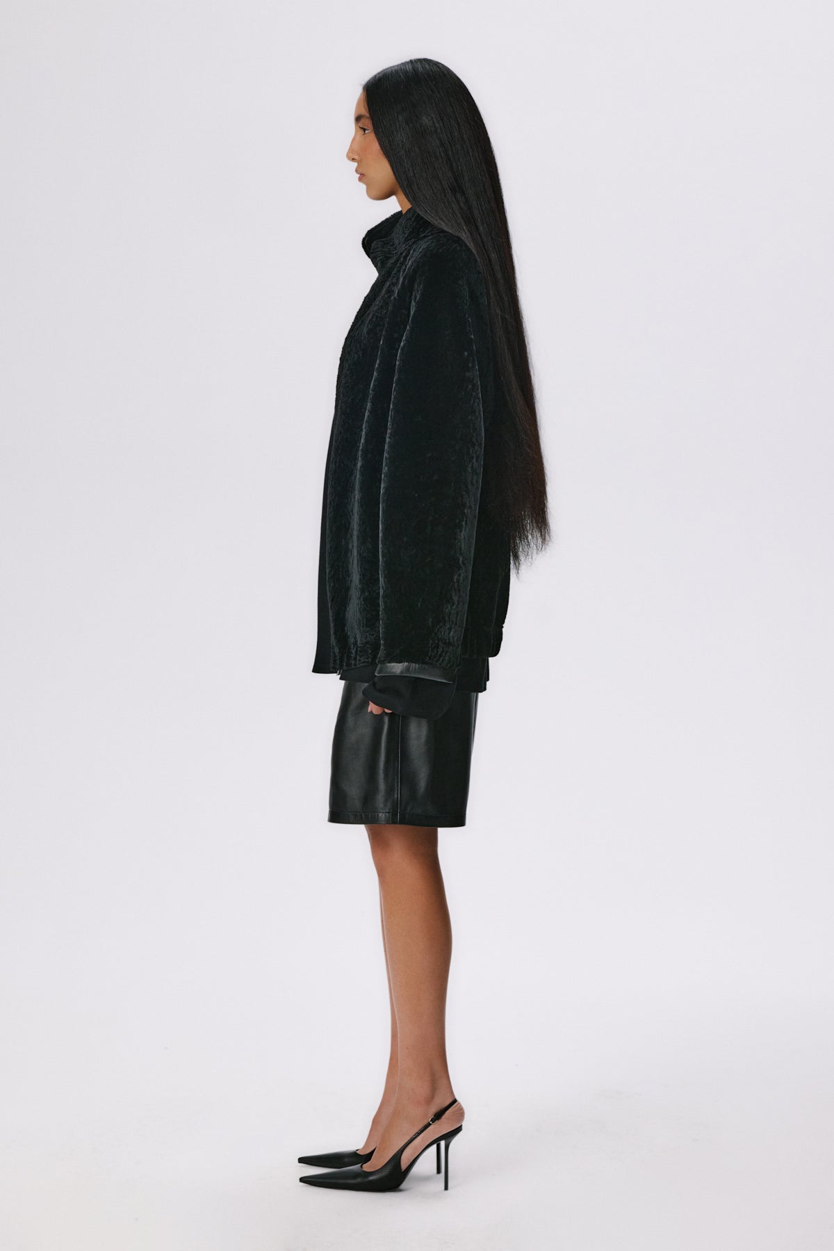 Whisper Jacket X | Cosmos Shearling - Black