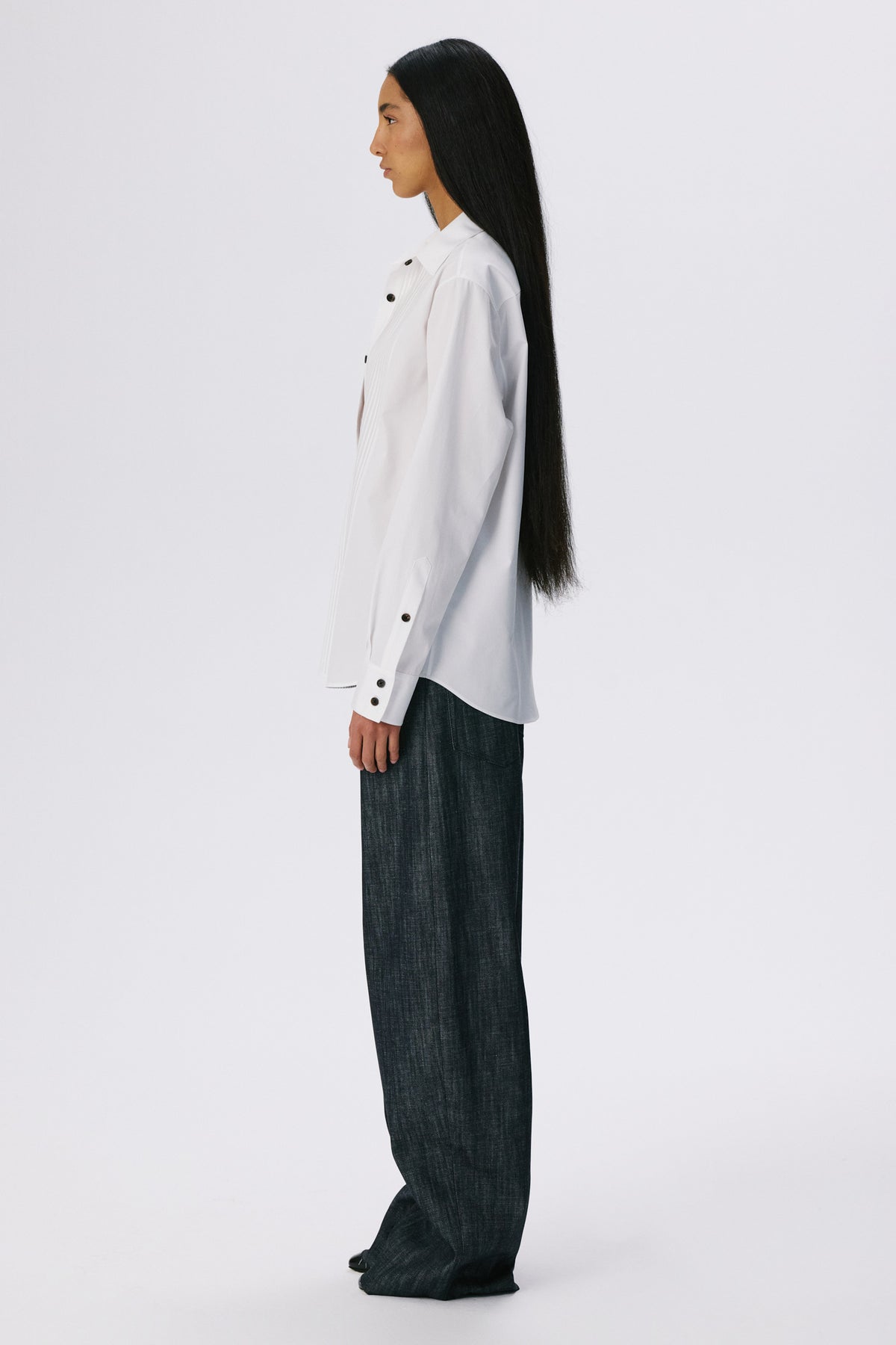 Daily Tux Shirt | Cotton Poplin – White