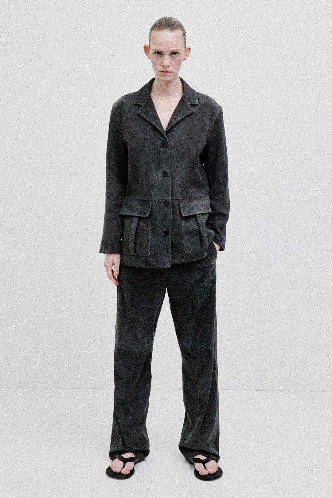 Suede Workwear X Jacket | Graphite