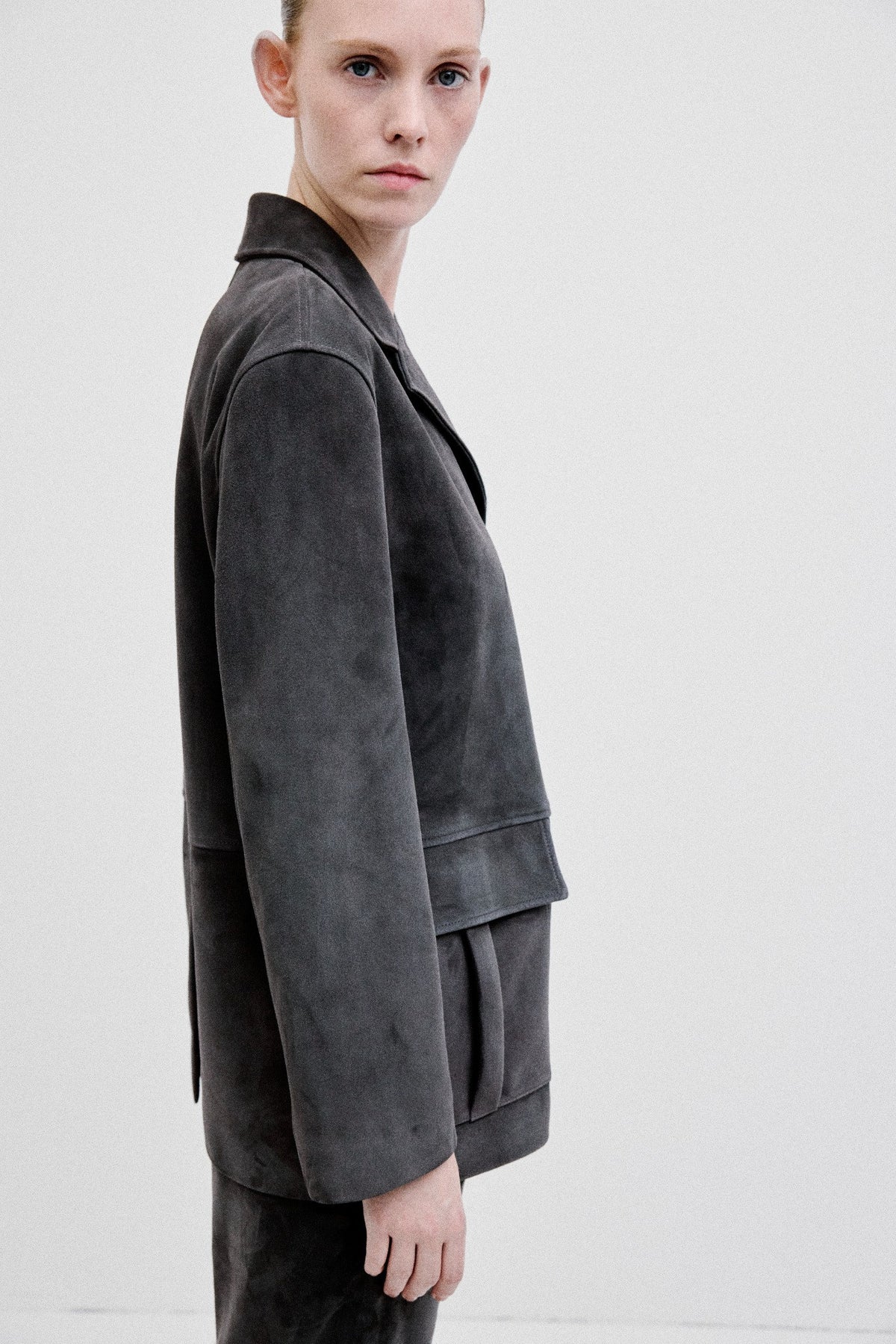 Suede Workwear X Jacket | Graphite