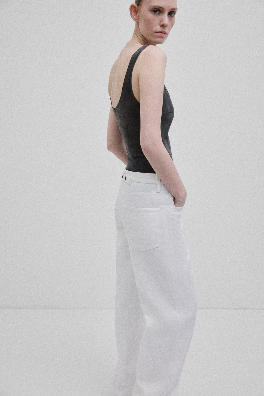 Soft Curve Barrel Pants | Denim – Off White