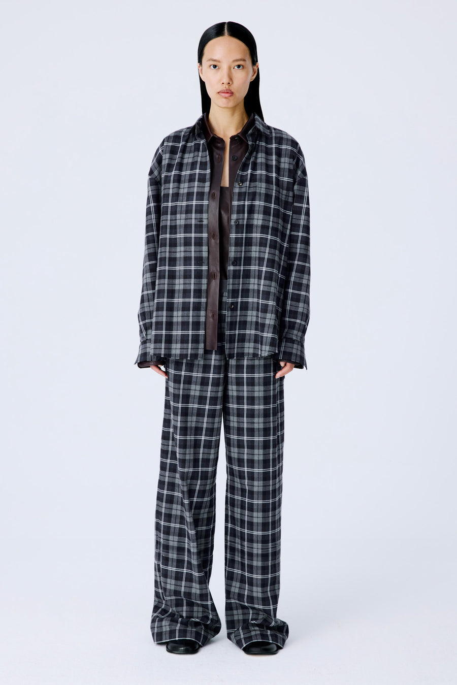 Lounge Pants | Plaid Flannel - Navy