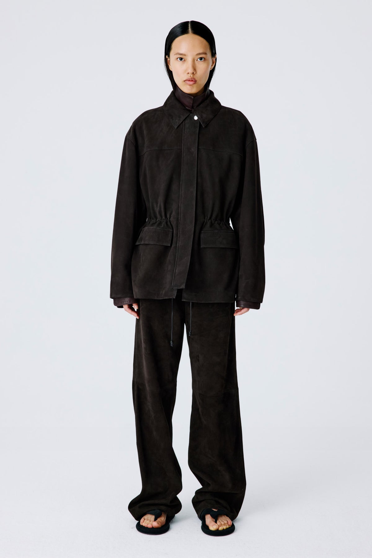 Barn Jacket | Suede – Burnt Oak