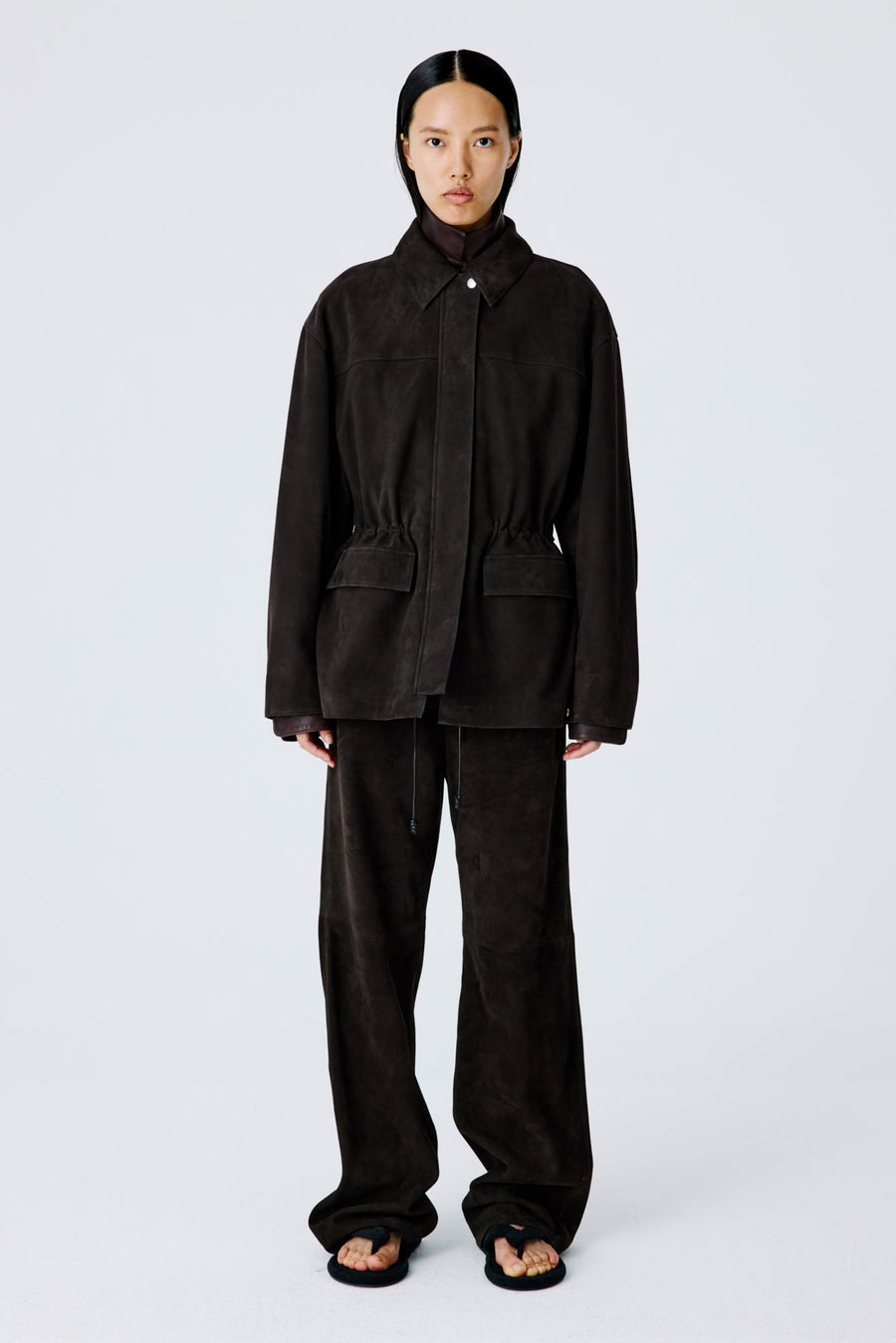 Barn Jacket | Suede – Burnt Oak