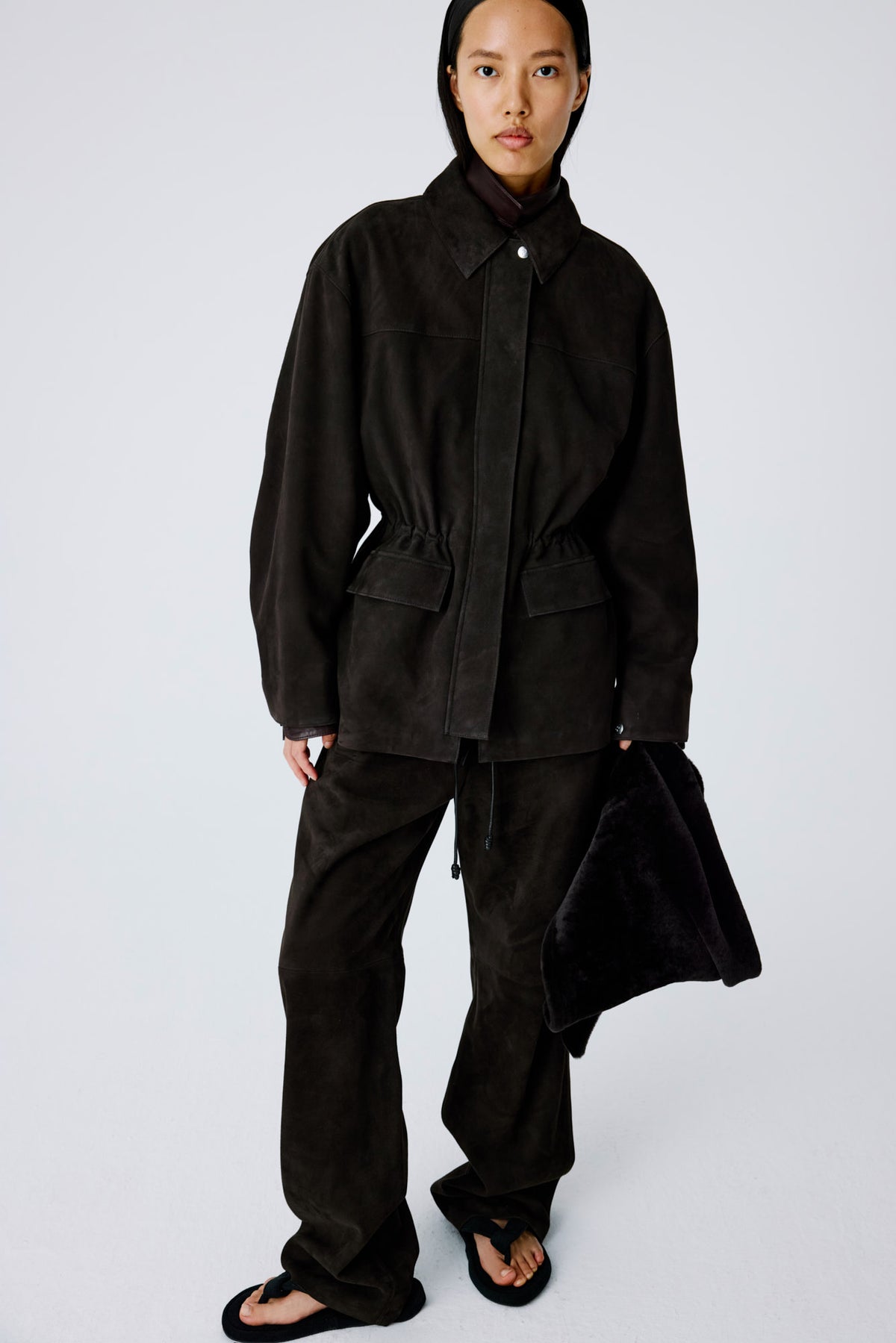Barn Jacket | Suede – Burnt Oak