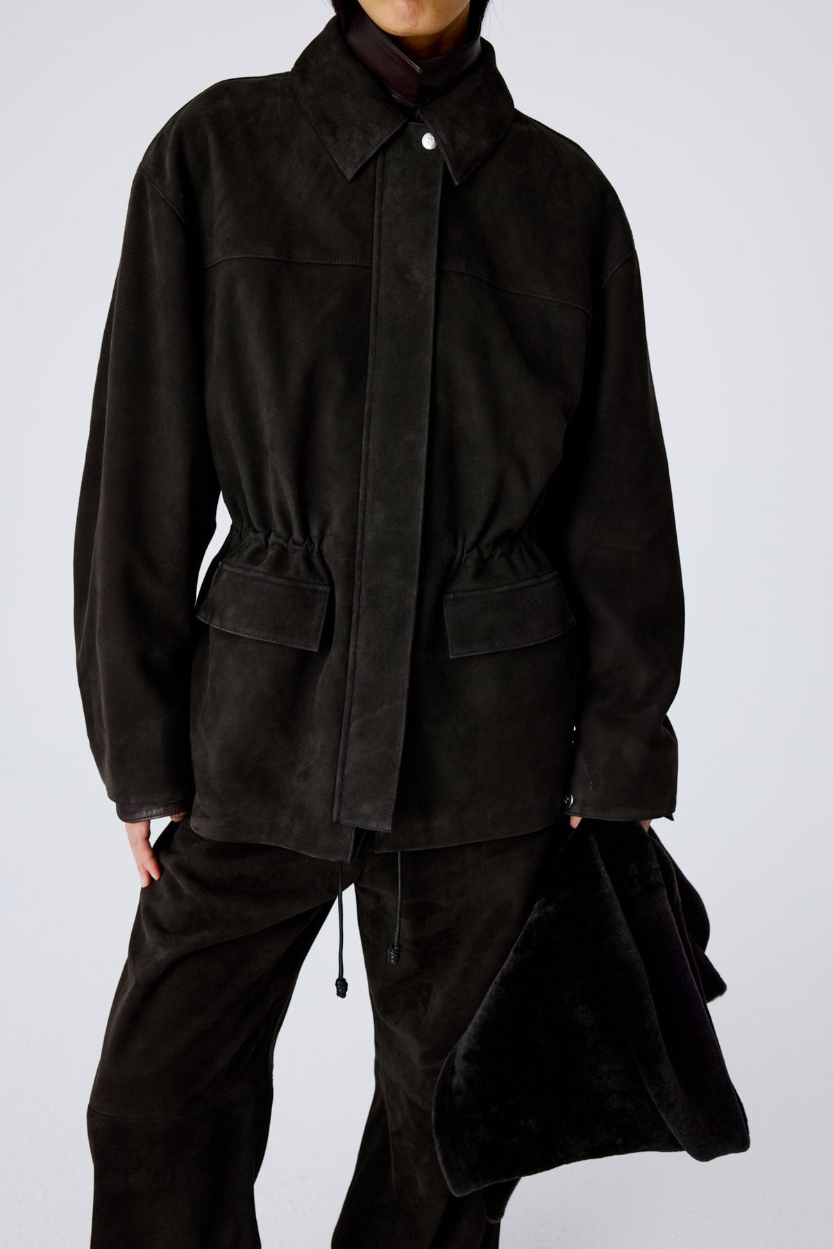 Barn Jacket | Suede – Burnt Oak
