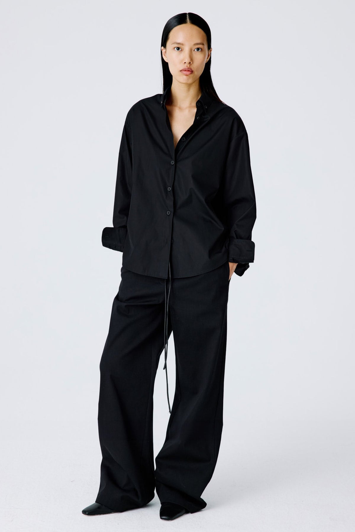 Divine Shirt | Cotton Poplin – Black