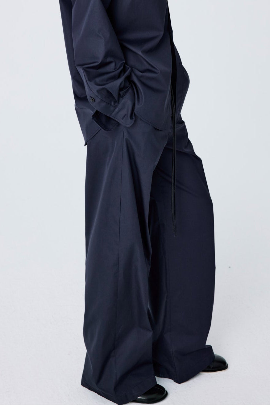 Lounge Pants | Cotton Poplin – Navy