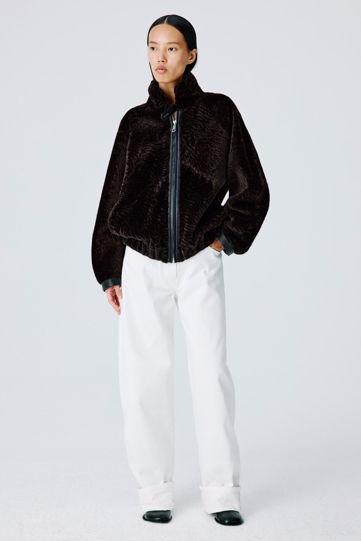 Whisper Jacket | Cosmos Shearling – Dark Chocolate