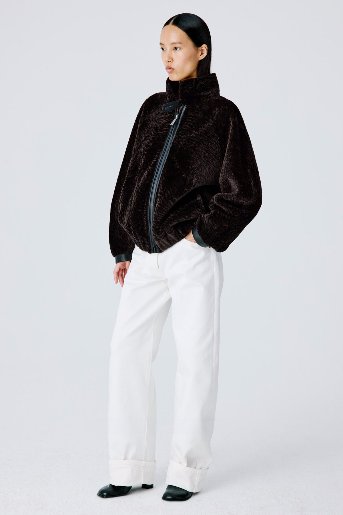 Whisper Jacket | Cosmos Shearling – Dark Chocolate