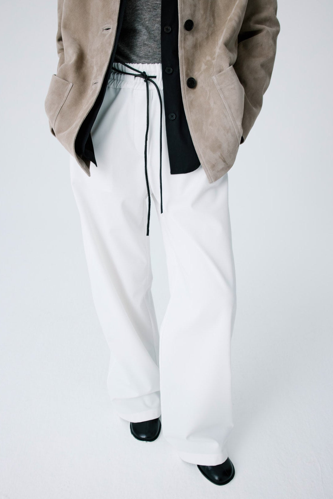 Lounge Pants In Lightweight Cotton Twill - White