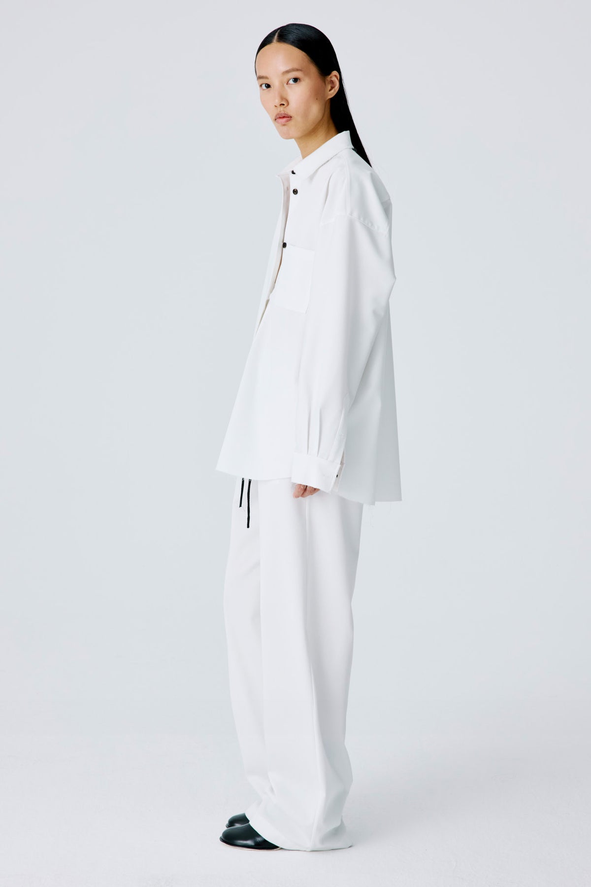 Tranquil Shirt | Lightweight Canvas – White