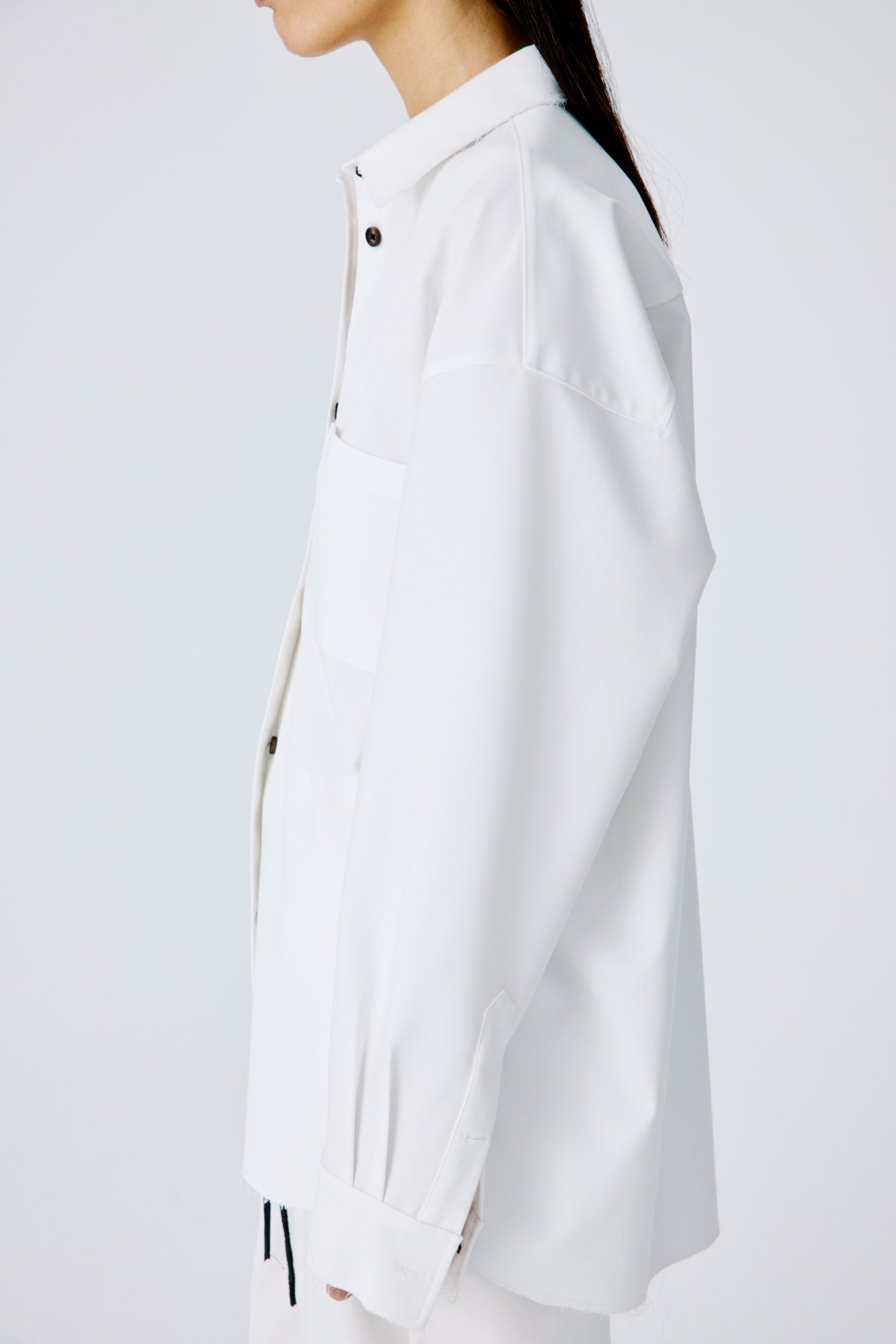 Tranquil Shirt In Lightweight Canvas - White