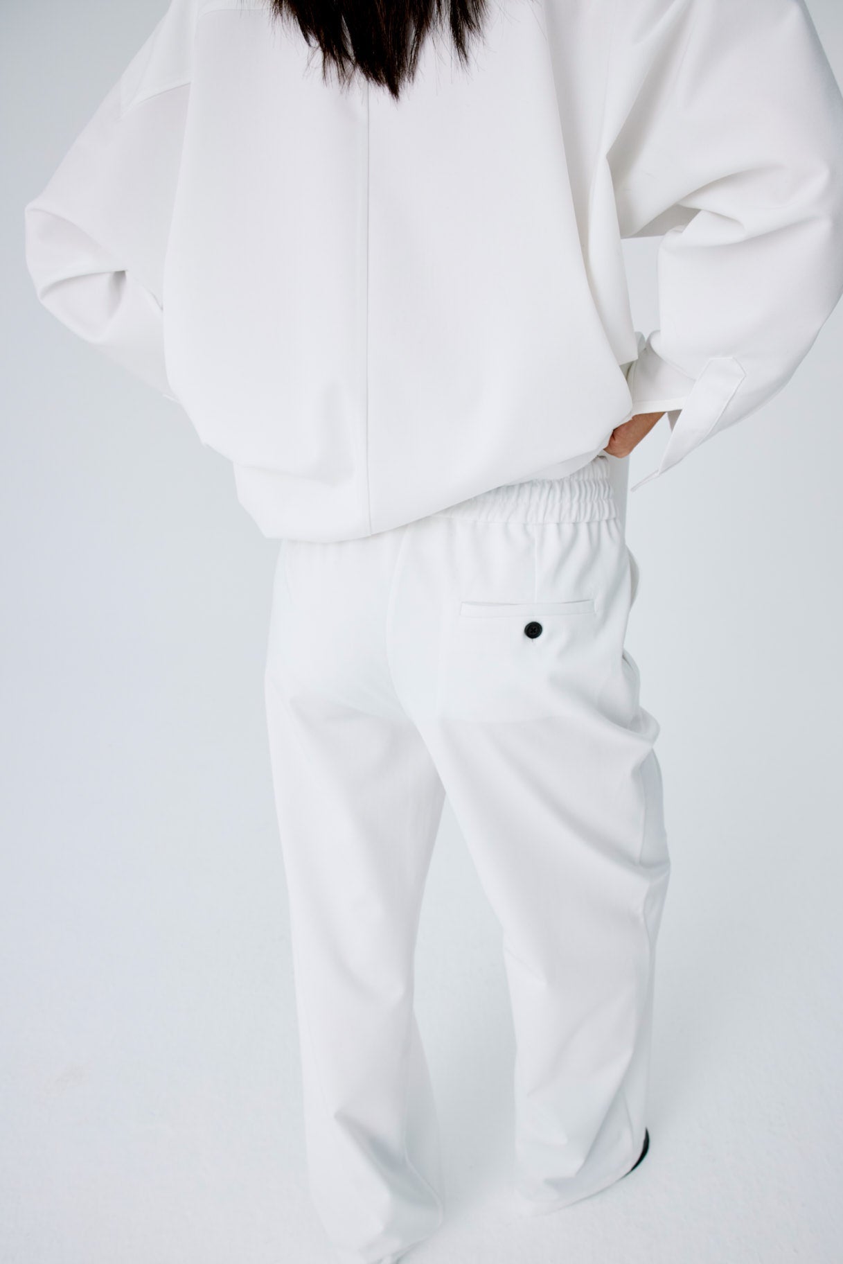 Lounge Pants In Lightweight Cotton Twill - White