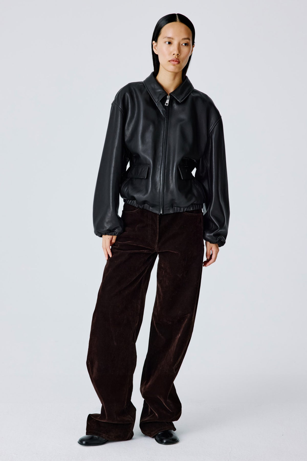 Drift Jacket | Leather – Black