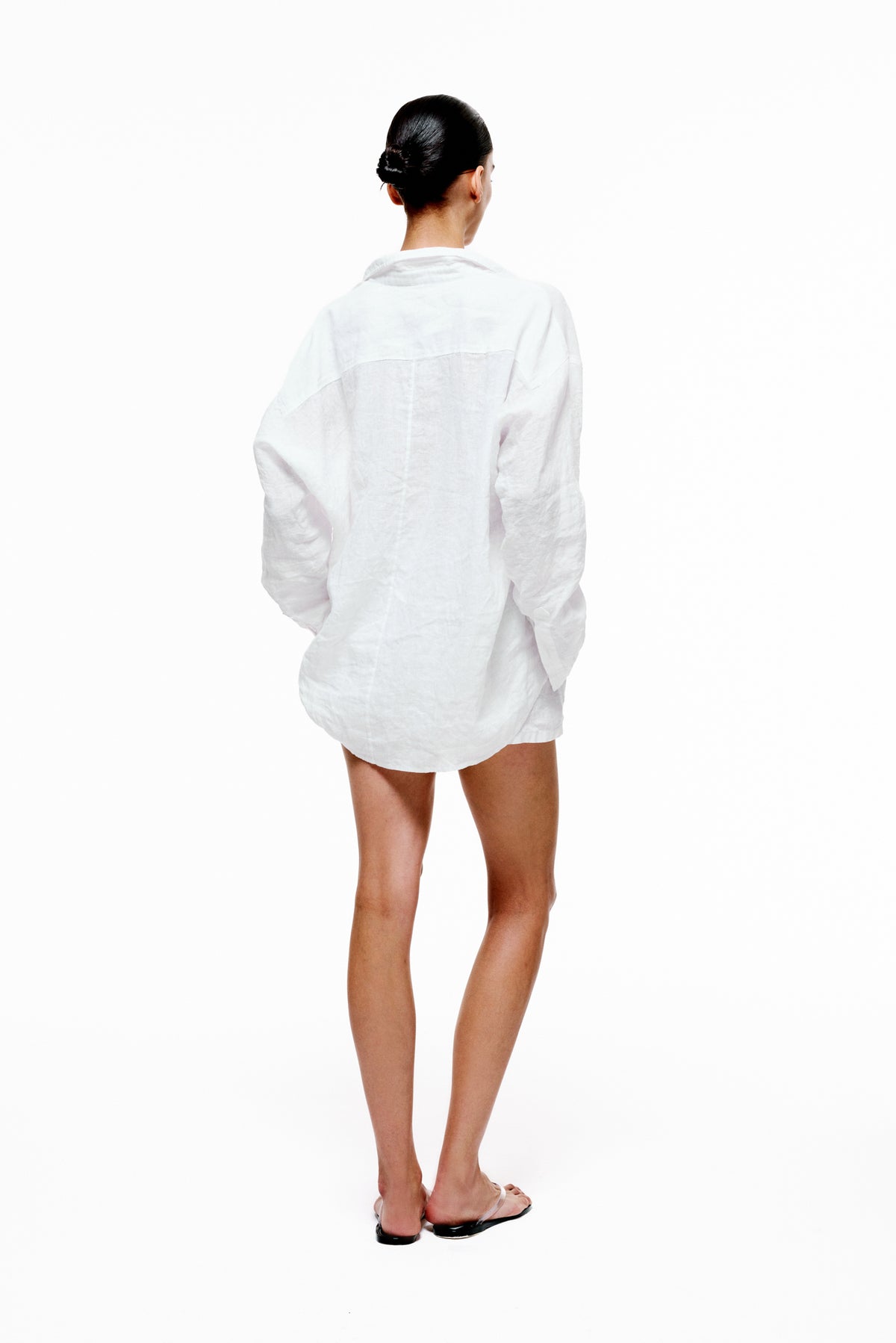 Boxer Shorts | Linen – White