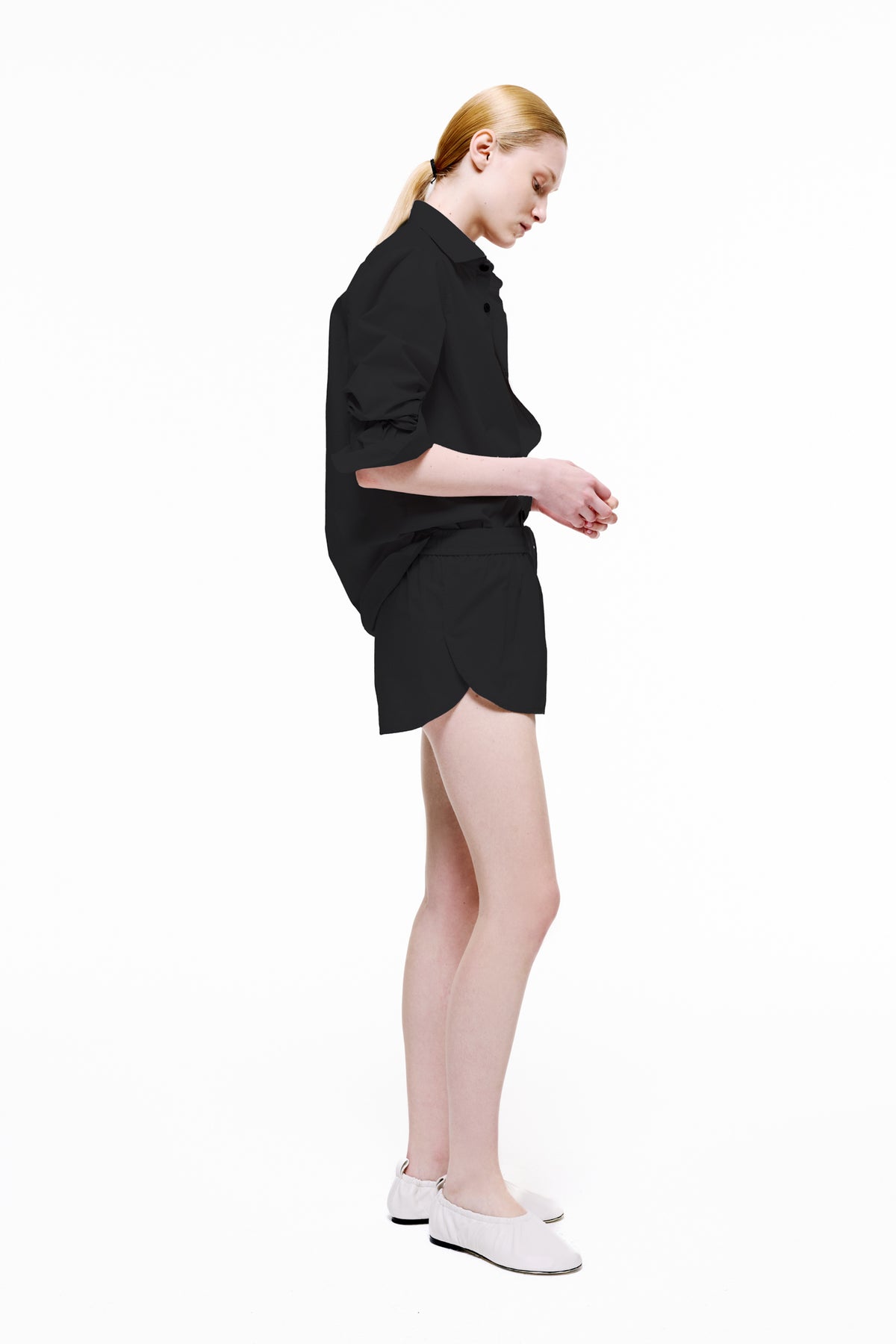 Speed Up Shorts | Cotton Poplin – Black