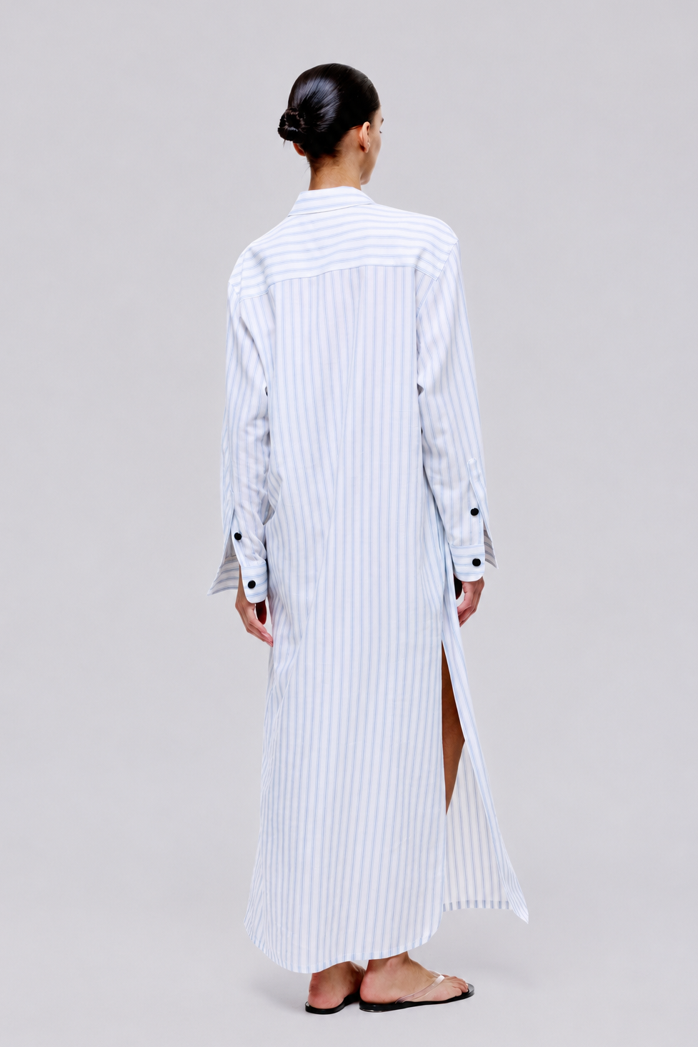 Breeze Dress | Grey Stripes