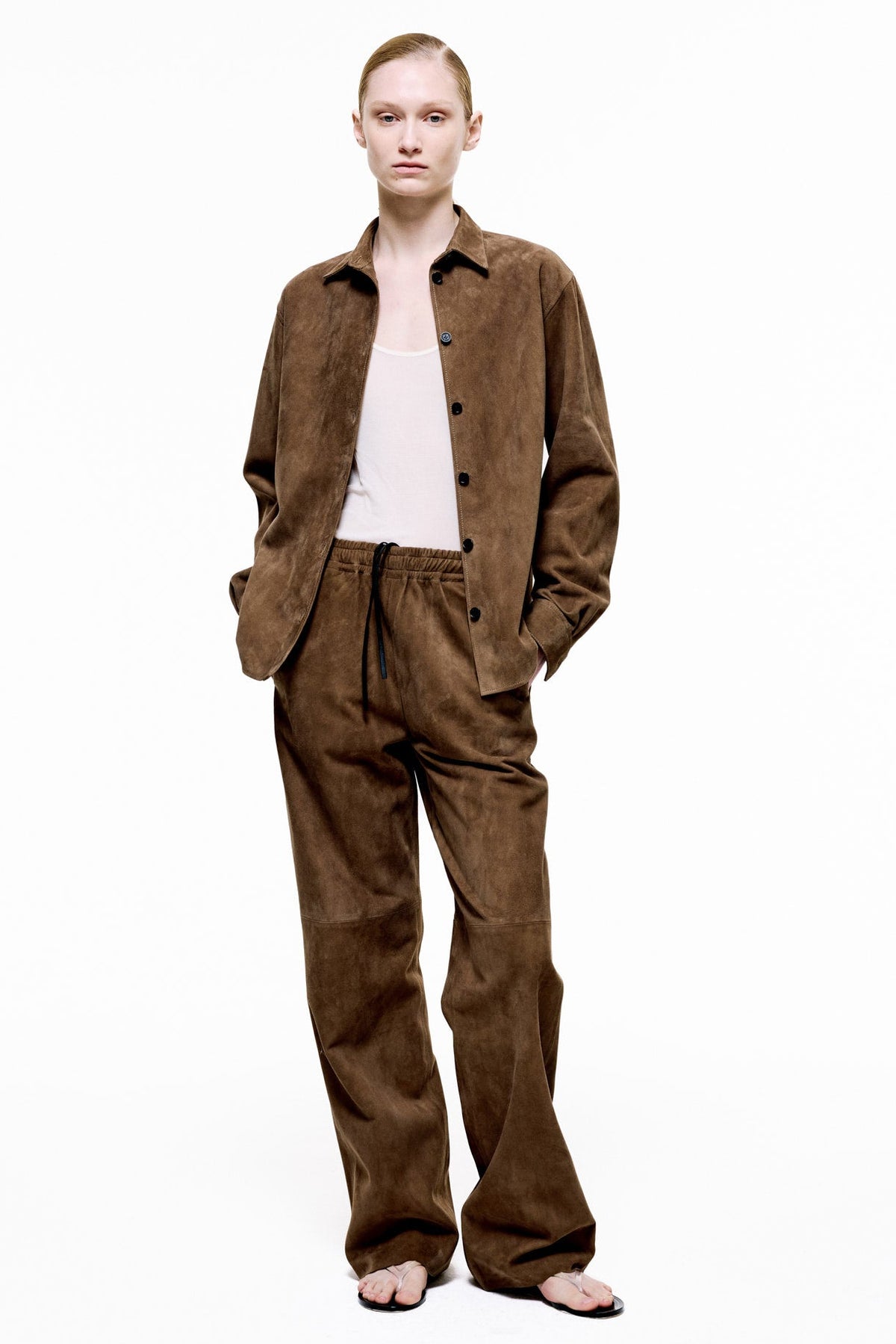 Lounge Pants II | Suede – Tobacco