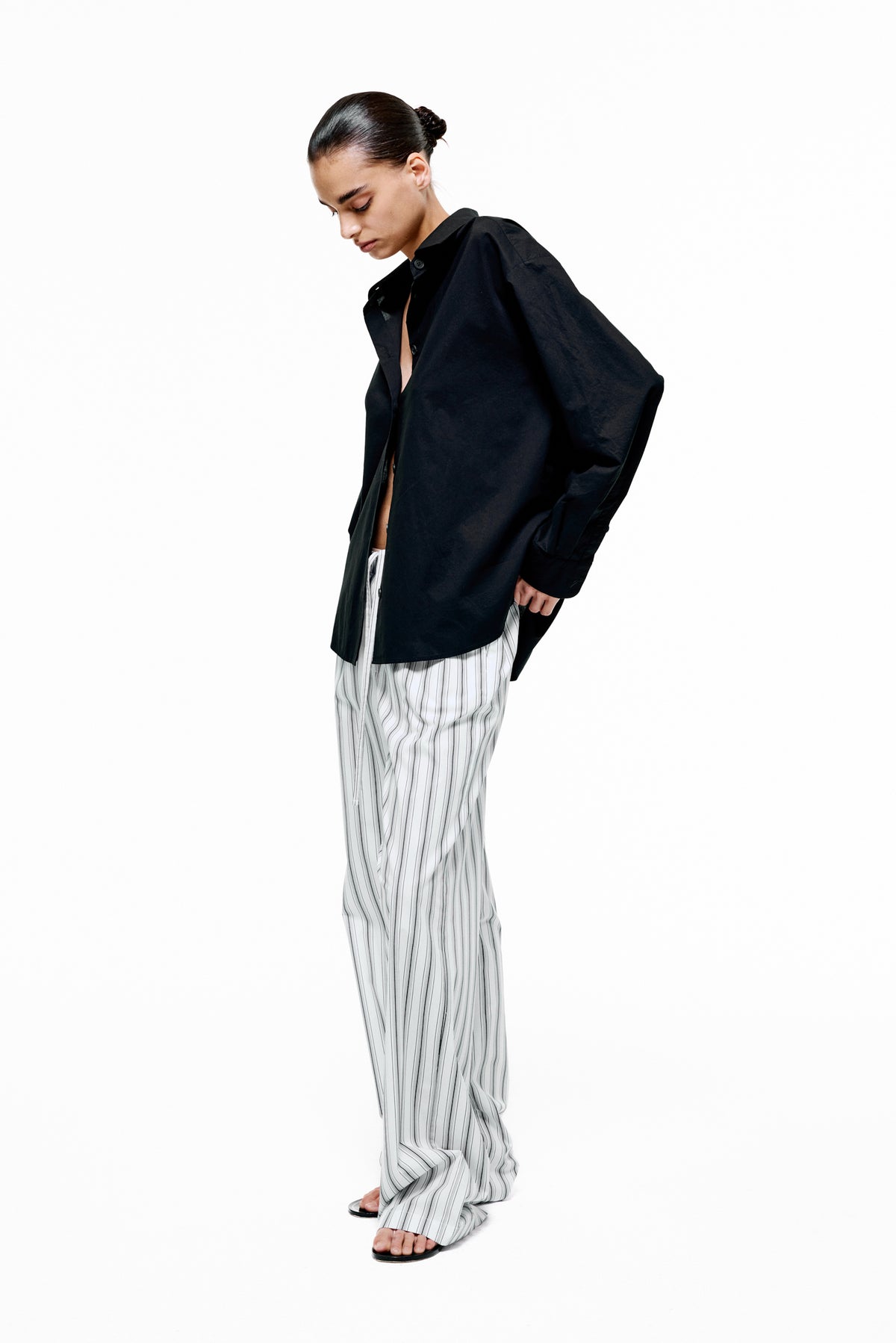 Lounge Pants | Cotton Poplin – Striped