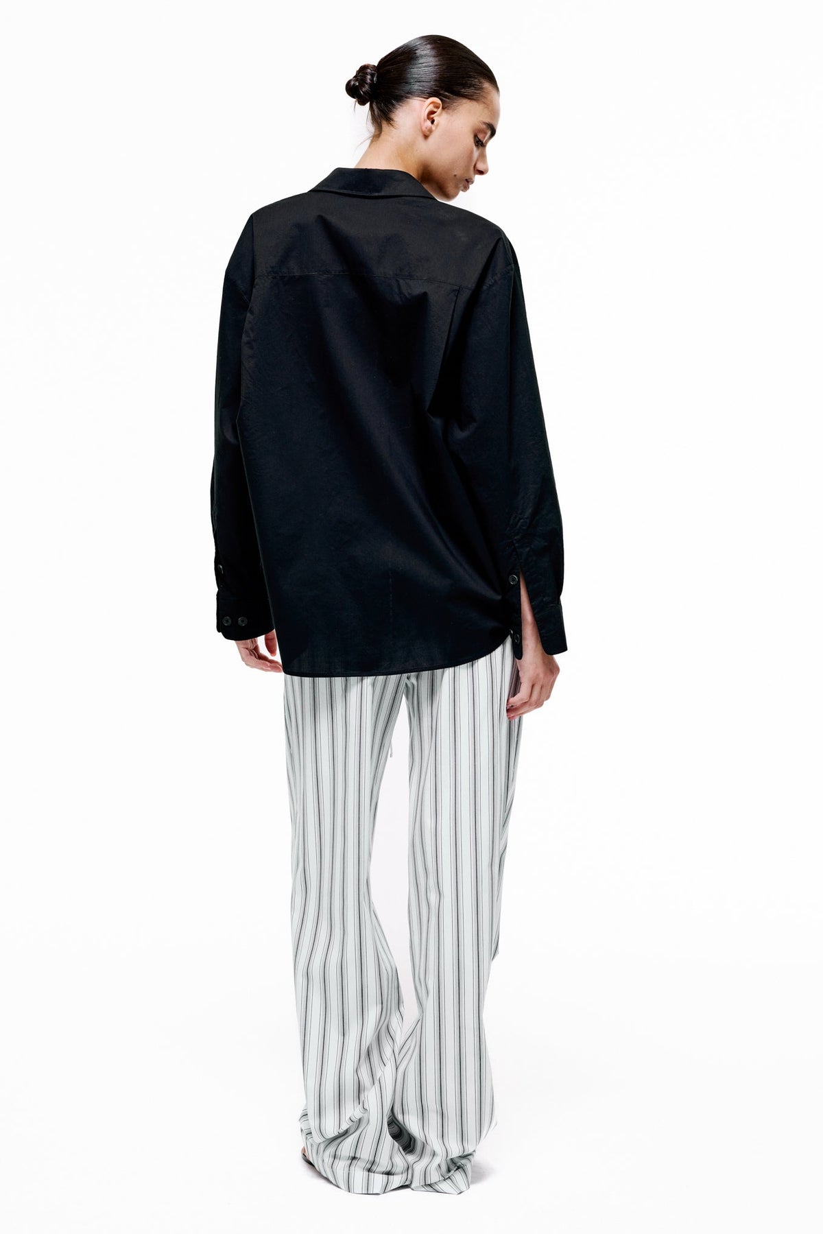Lounge Pants | Cotton Poplin – Striped