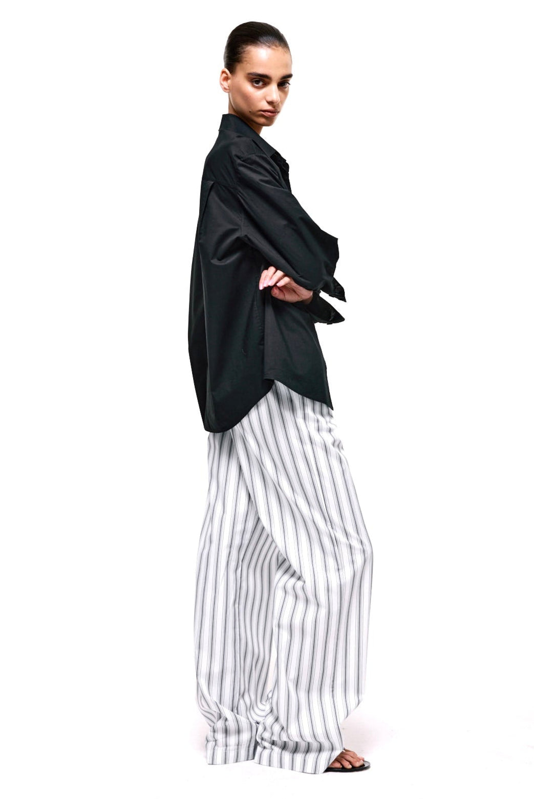 Lounge Pants | Cotton Poplin – Striped