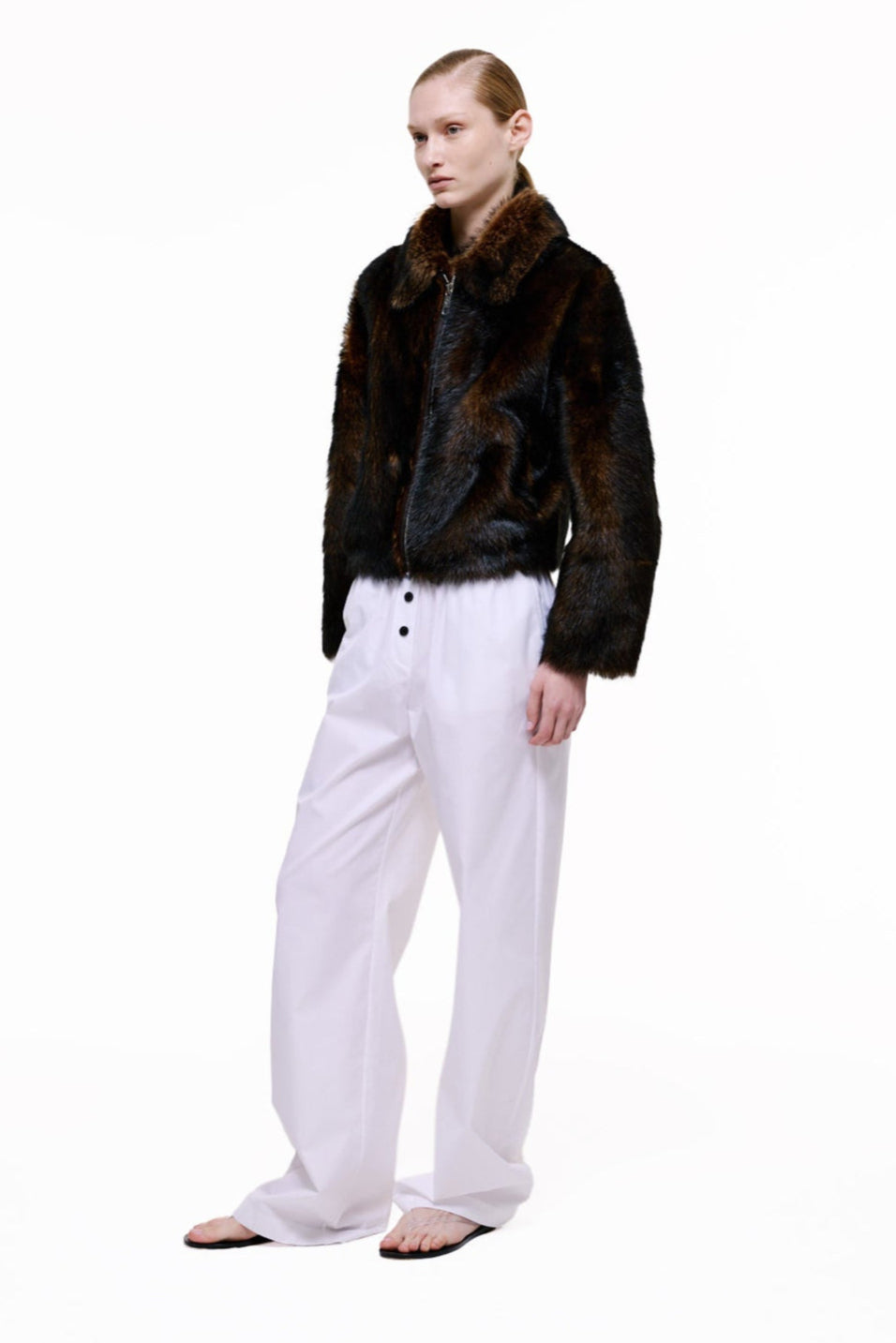 Shaggy Baby Coat 2.0 | Toscana Shearling – Dark Chocolate/Black