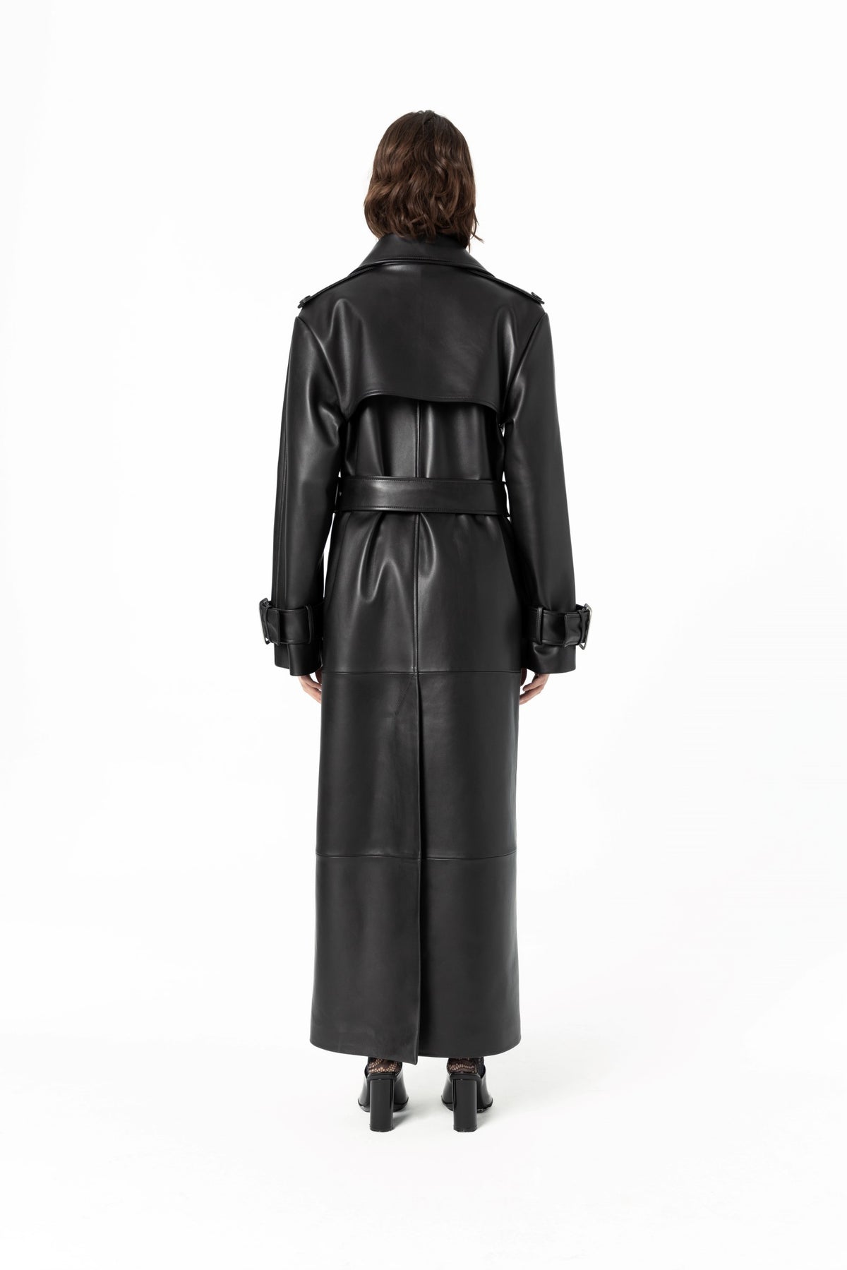 Cheek to Cheek Trench Coat | Leather - Cognac
