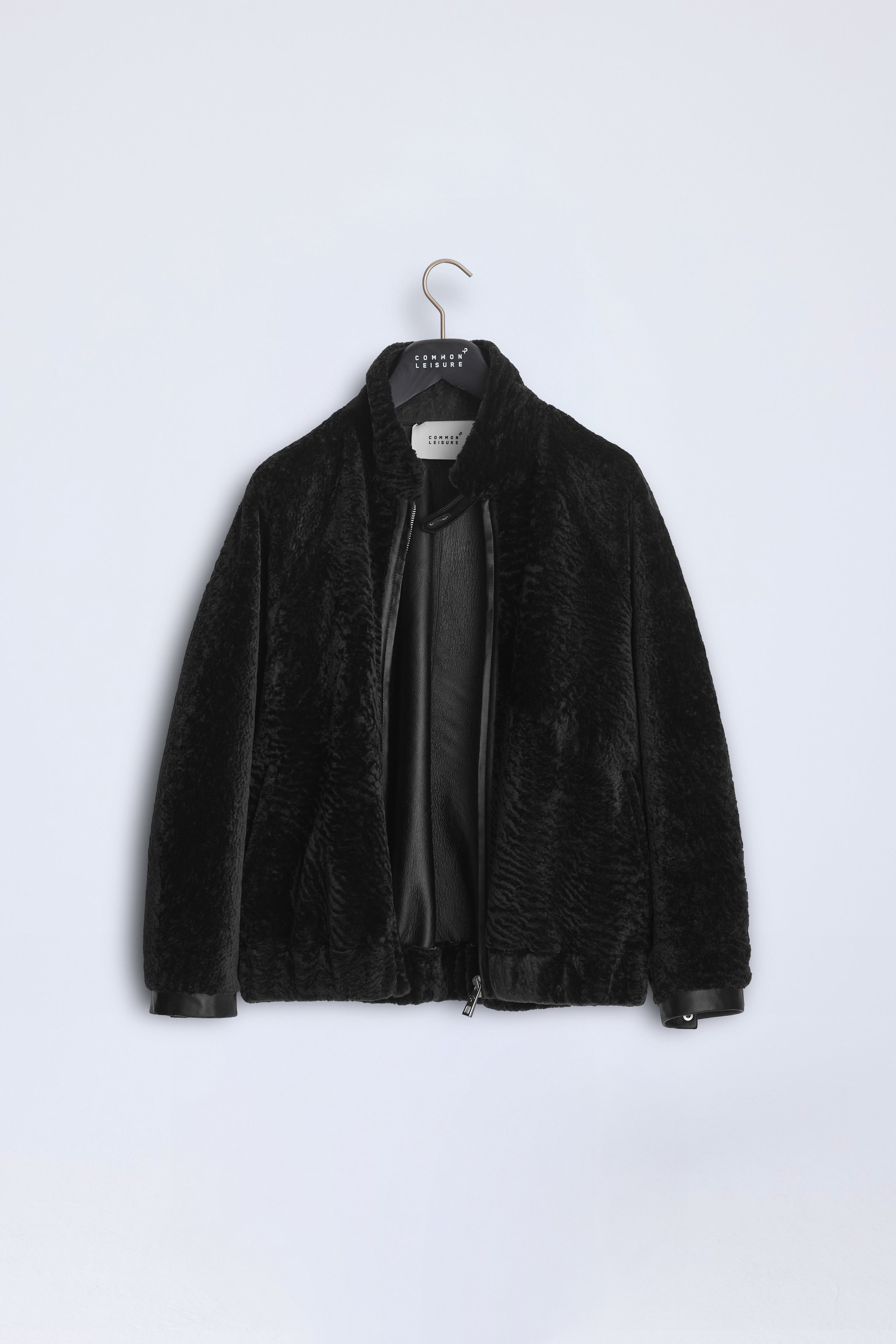 Whisper Outer Shearling Jacket - Black