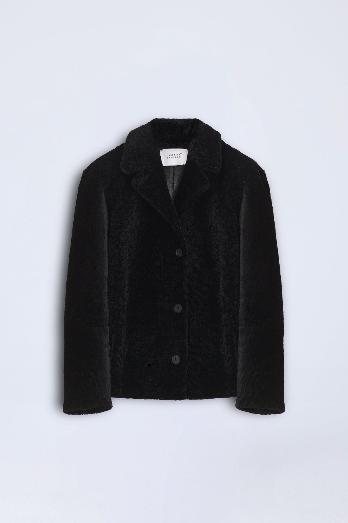 Soft Authority Jacket | Cosmos Shearling – Black