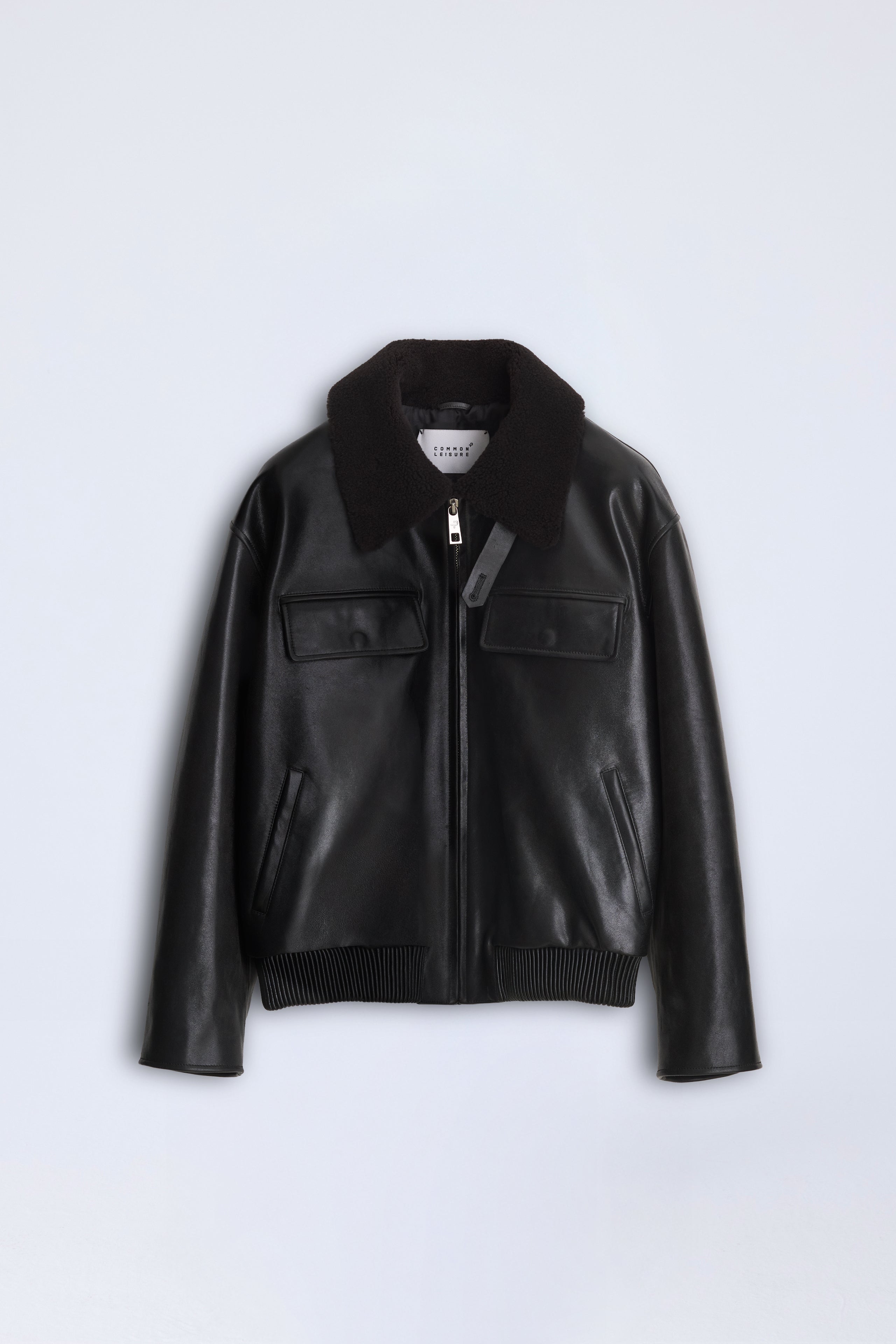 Love Pocketed Bomber Jacket - Black