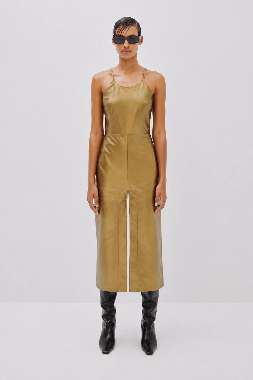The Dress | Leather – Bronze