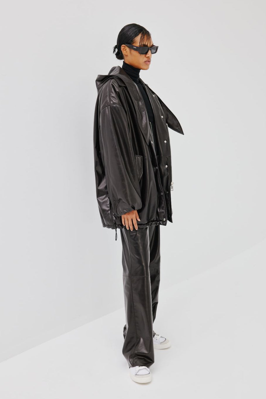 "Sun Padded" Leather Jacket