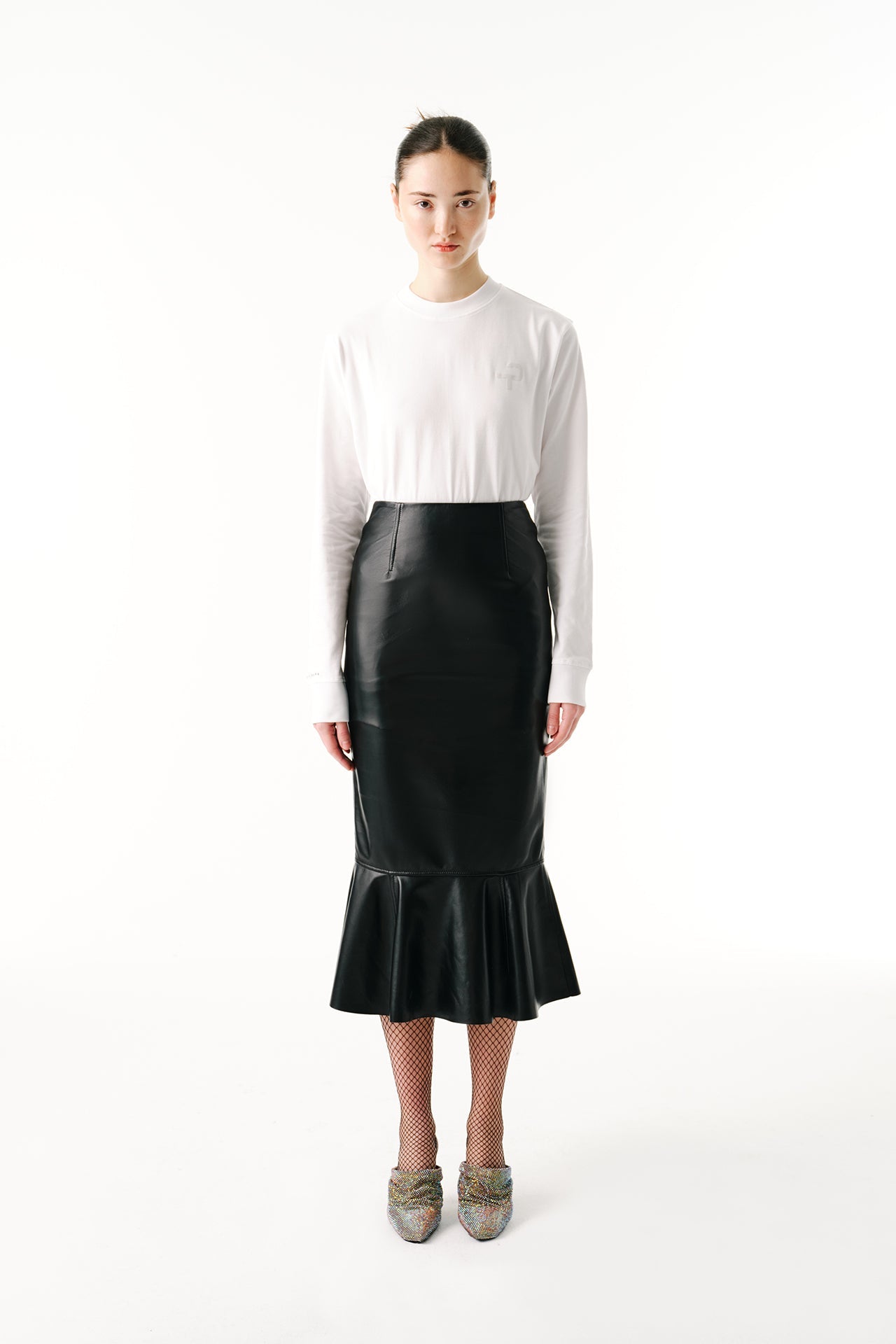 "Wave" Skirt - Oyster White