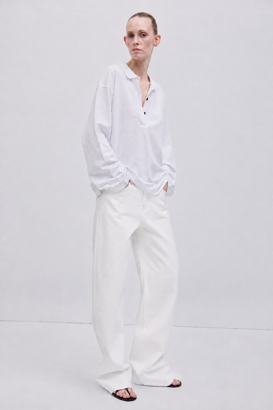 Soft Curve Barrel Pants | Denim – Off White