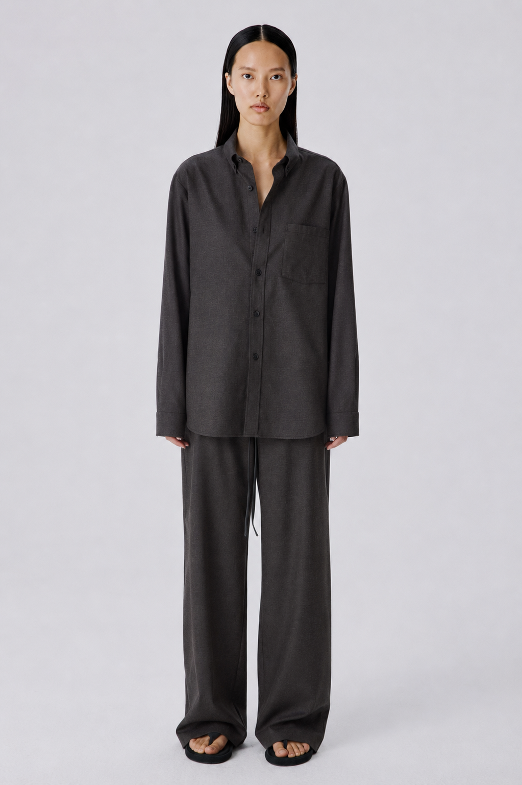 Flannel Lounge Pants - Brown Melange