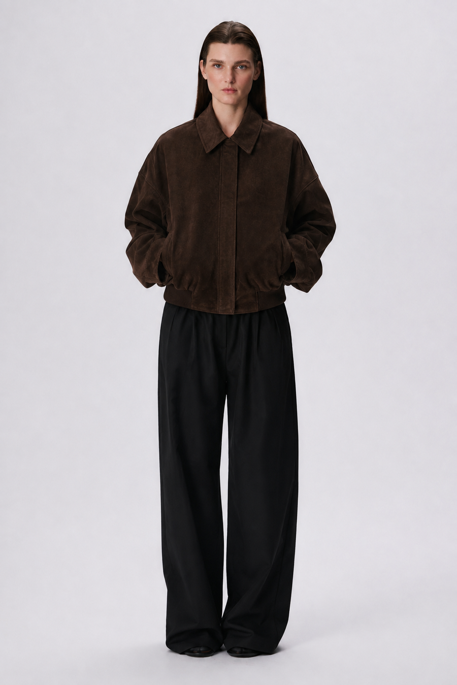 Bomber X Jacket | Suede - Chocolate