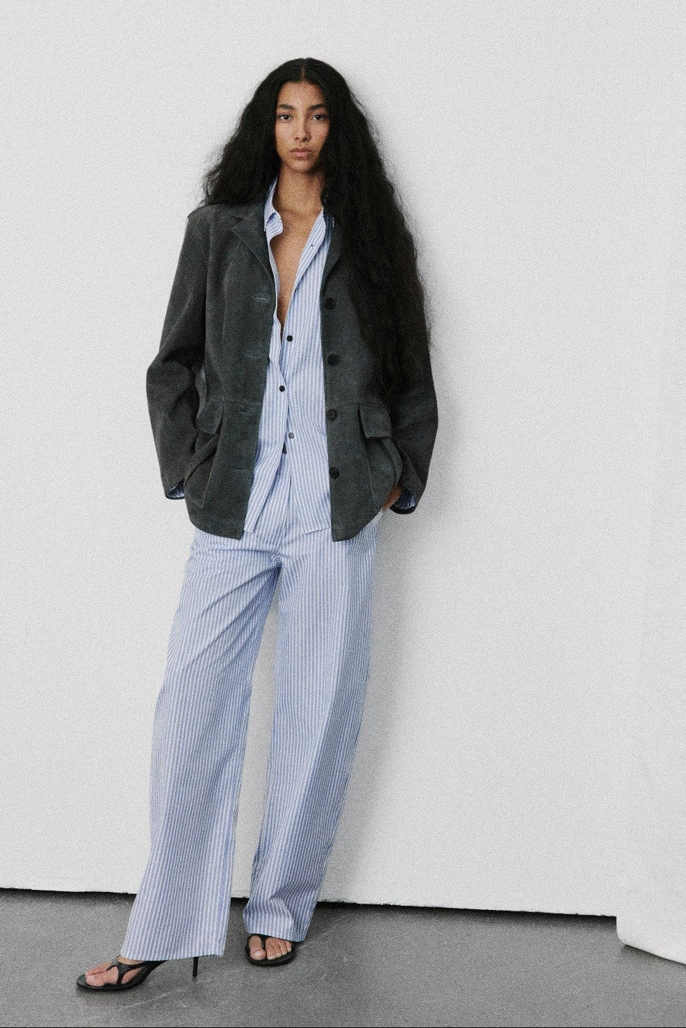 Stance Shirt | Cotton Poplin – Blue Stripe