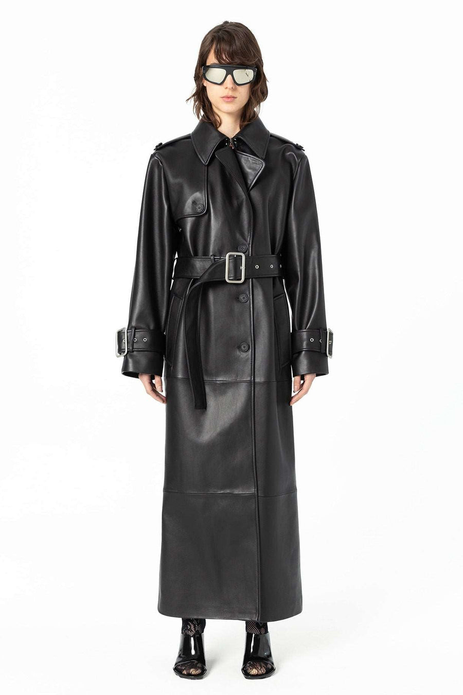Cheek to Cheek Trench Coat - Black