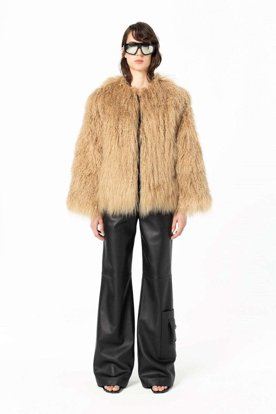 Mongolian Fur Coat - Gold