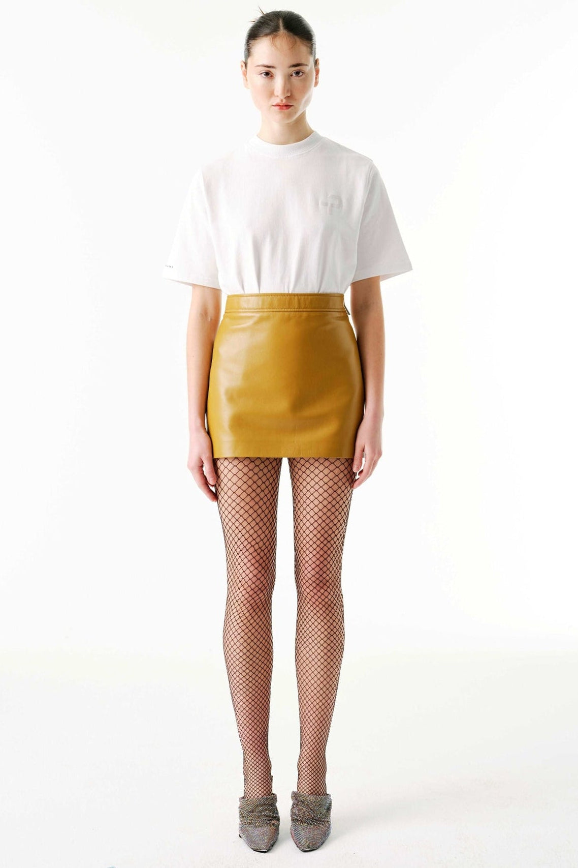 Mini Skirt | Leather – Mustard