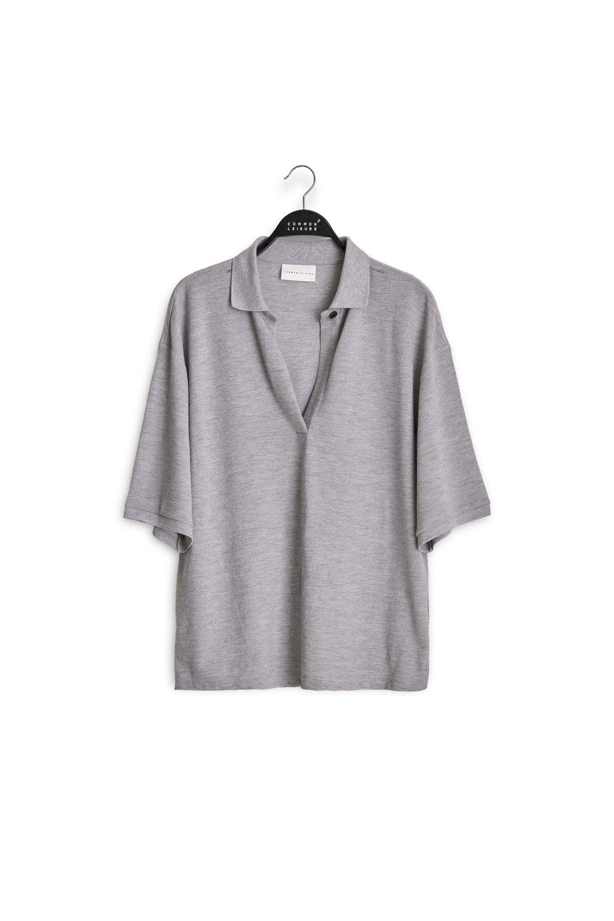 Cotton Piqué Polo Shirt - Grey Melange